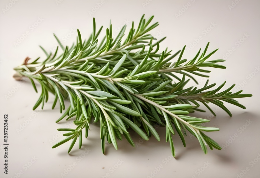 Fototapeta premium Fresh rosemary herbs isolated on white background
