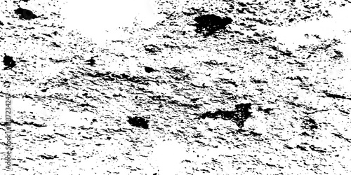 Overlay sublet vintage cracked old wall concrete damage wall antique surface grunge urban rusty wall texture. dirty splat black spot and white background.	