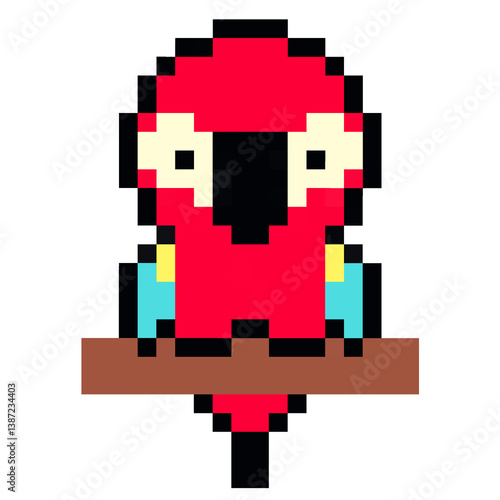 Pixel Art style illustration of animals 