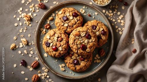 Delicious Cranberry Pecan Oatmeal Cookies Recipe