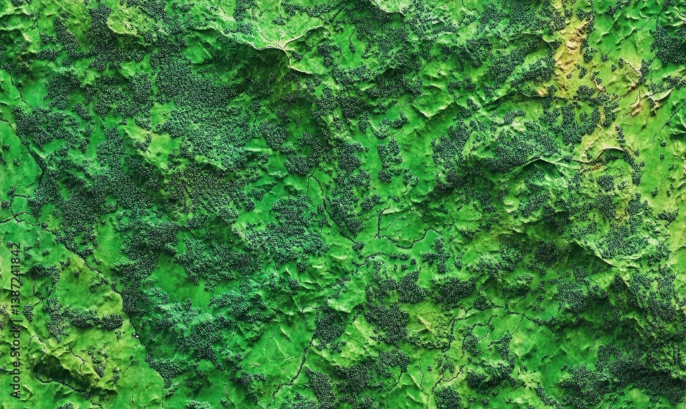 Aerial view of lush green hills and valleys. Background texture for design Aerial view of lush green hills and valleys. Background texture for design