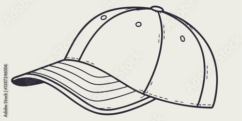 Stylish Vector Cap Design: Perfect for Fashion, Sports, and Branding Needs