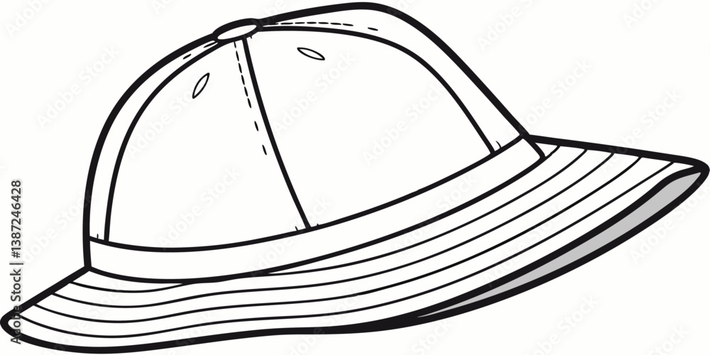Fototapeta premium Stylish Vector Cap Design: Perfect for Fashion, Sports, and Branding Needs