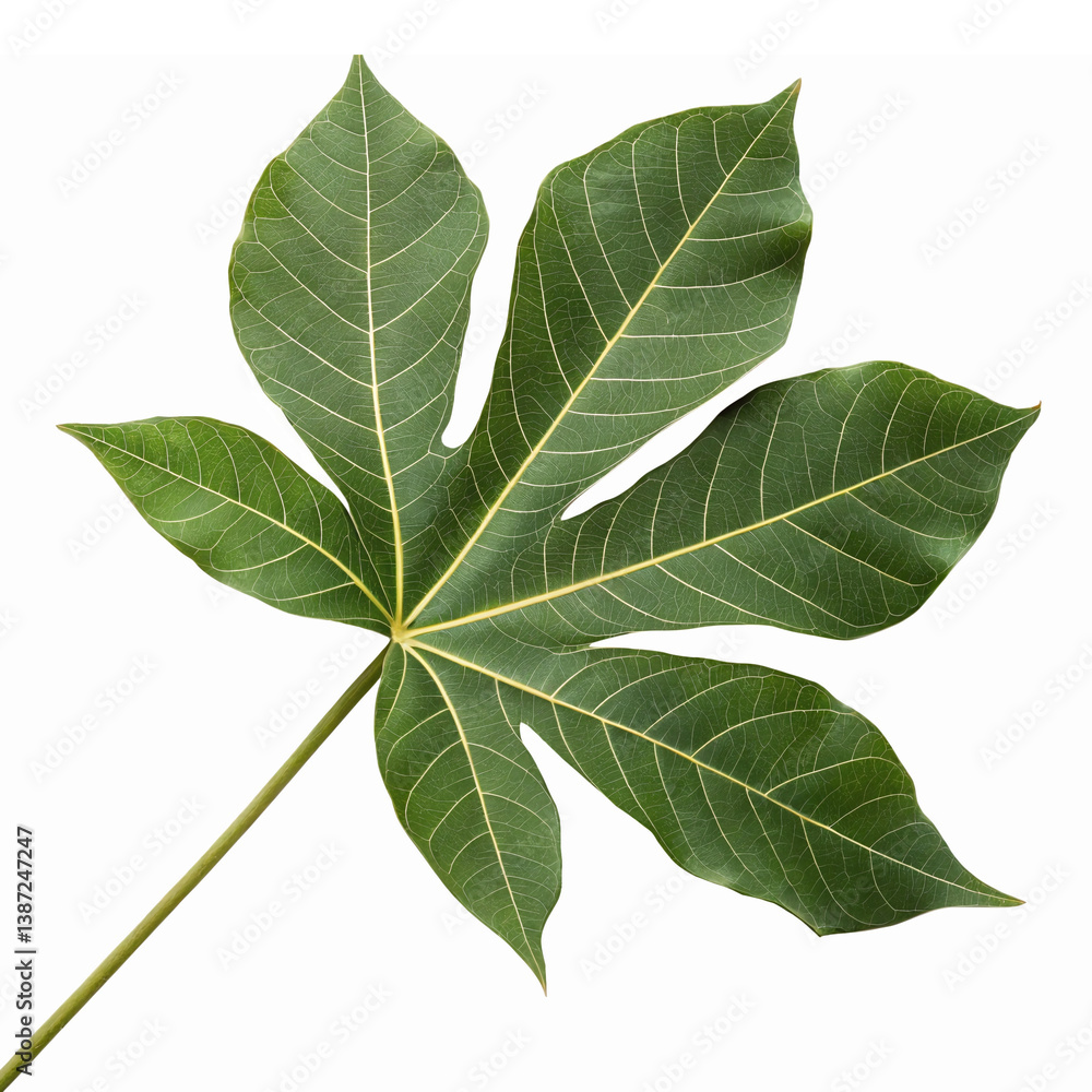 Obraz premium Detailed Green Leaves with Veins for Nature Backgrounds and Eco-Friendly Designs