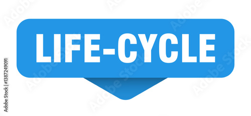 life-cycle sticker. life-cycle sign on transparent background
