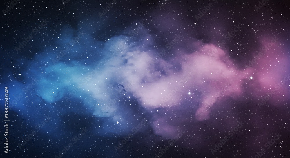 Naklejka premium Cosmic Dust and Stardust Dreams AI Generated