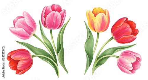 Wallpaper Mural Chromatic Bloom AI Generated Torontodigital.ca