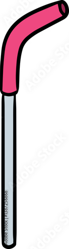 Illustration of stainless straw
