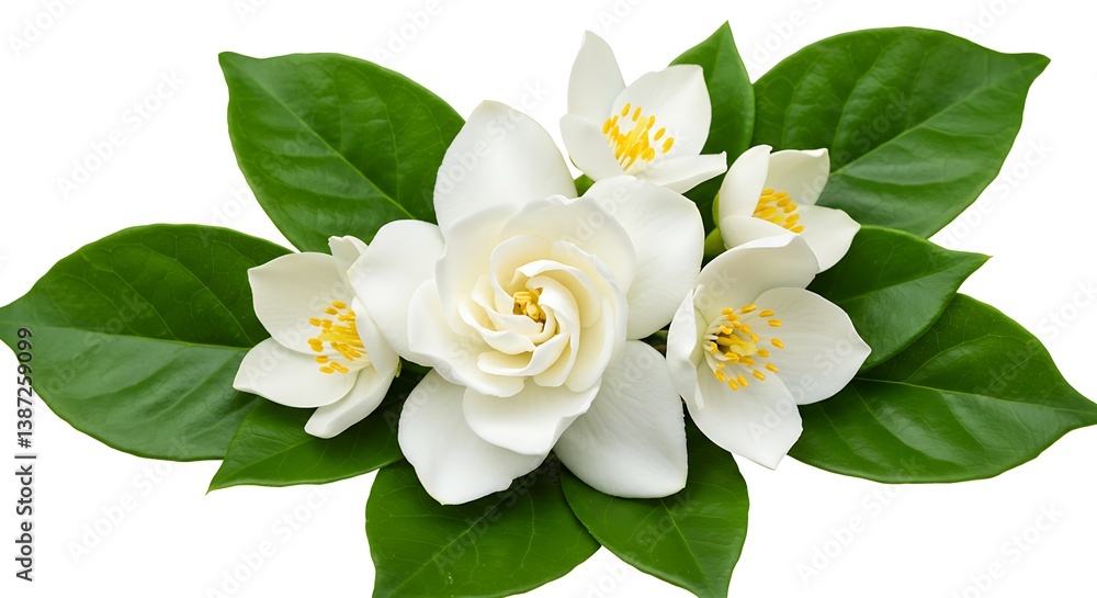 Fototapeta premium Gardenia's Embrace AI Generated