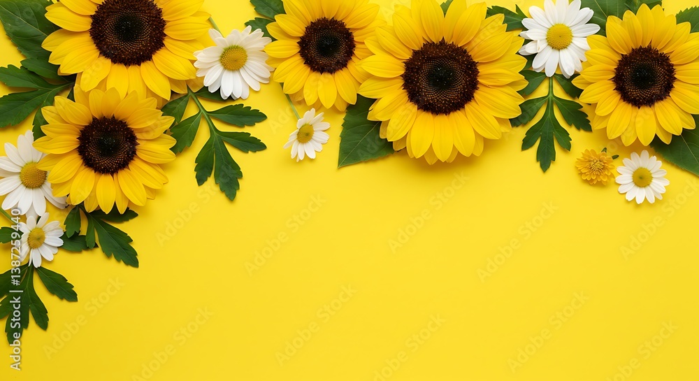 Fototapeta premium Sunlit Serenade AI Generated