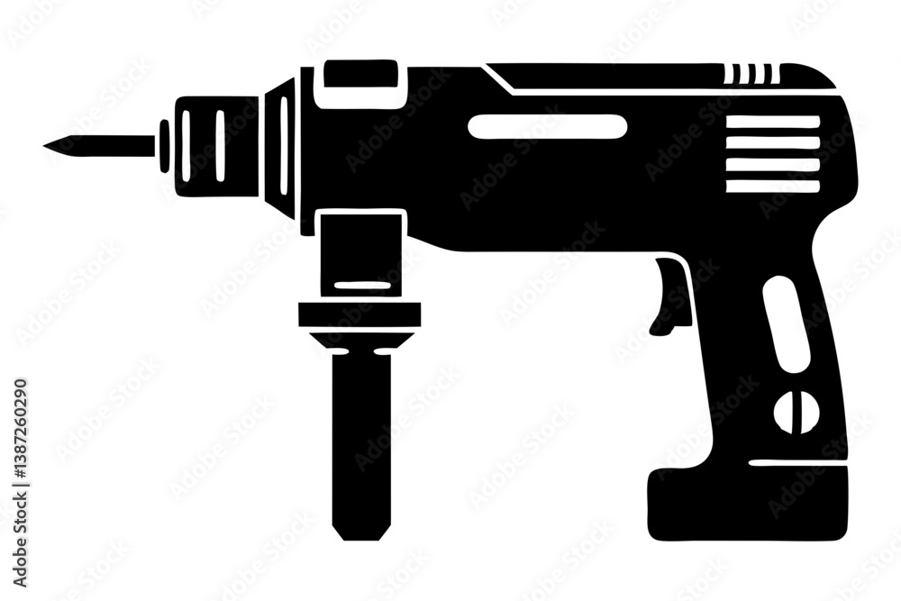 Drilling Machine Icon – Construction, Electronics, and Labor Day Vector Icon
Drilling Machine Icon – Construction, Electronics, and Labor Day Vector Icon