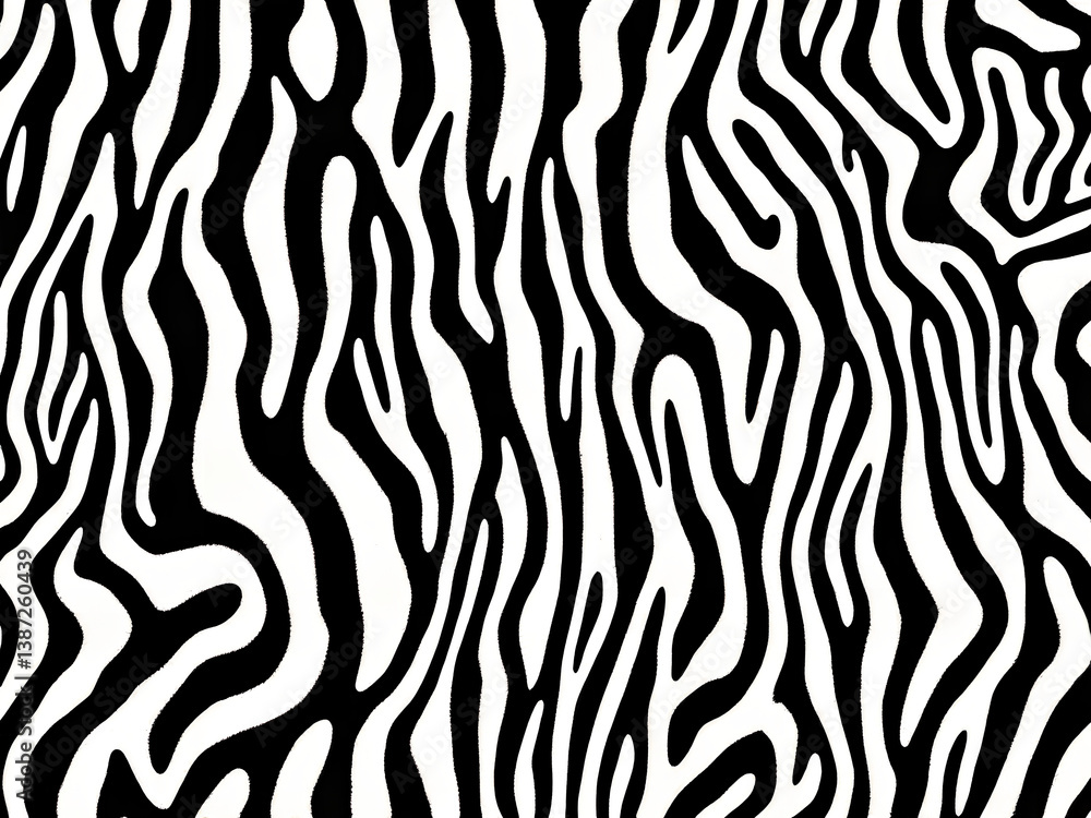 Minimalist Wavy Black and White Stripe Texture, Generative AI Minimalist Wavy Black and White Stripe Texture, Generative AI