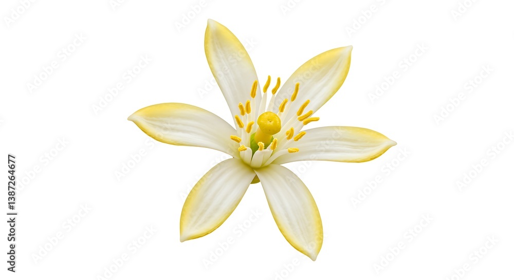 Obraz premium Creamy Bloom: Exquisite Floral Detail AI Generated