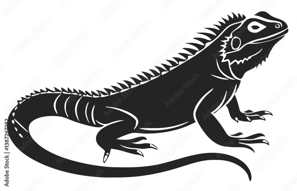 Black Lizard Silhouette Vector Set: Stylized Reptile Clipart in Vintage Tattoo and Wildlife Design Style. Adobe Art and Illustrator. Black Lizard Silhouette Vector Set: Stylized Reptile Clipart in Vintage Tattoo and Wildlife Design Style. Adobe Art and Illustrator.