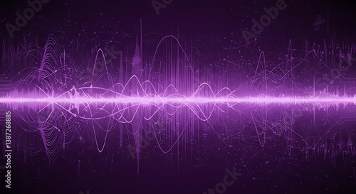 Violet Resonance AI Generated