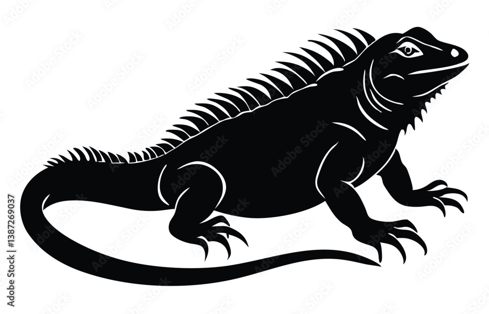 Black Lizard Silhouette Vector Set: Stylized Reptile Clipart in Vintage Tattoo and Wildlife Design Style. Adobe Art and Illustrator. Black Lizard Silhouette Vector Set: Stylized Reptile Clipart in Vintage Tattoo and Wildlife Design Style. Adobe Art and Illustrator.