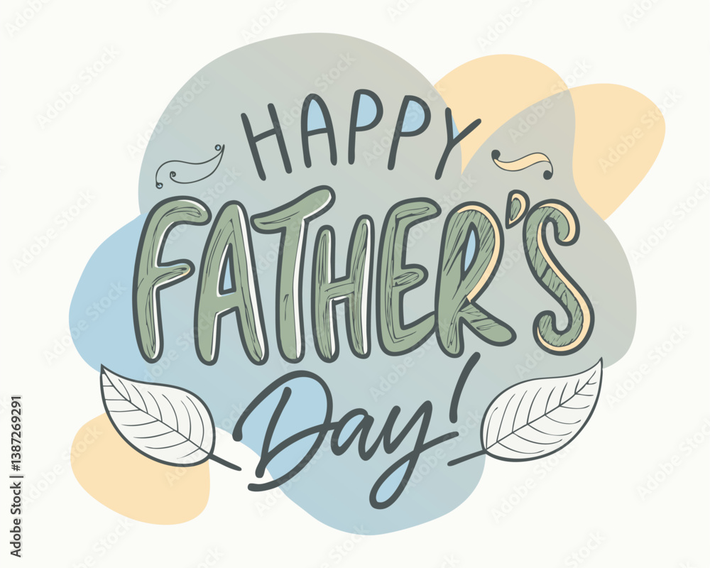 custom made wallpaper toronto digitalHappy Father's Day Typography Vector Text and Clipart