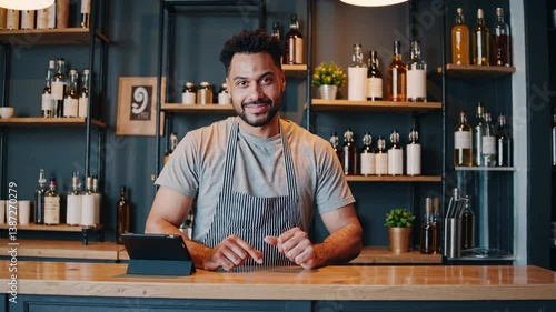 The Bartender at the Counter