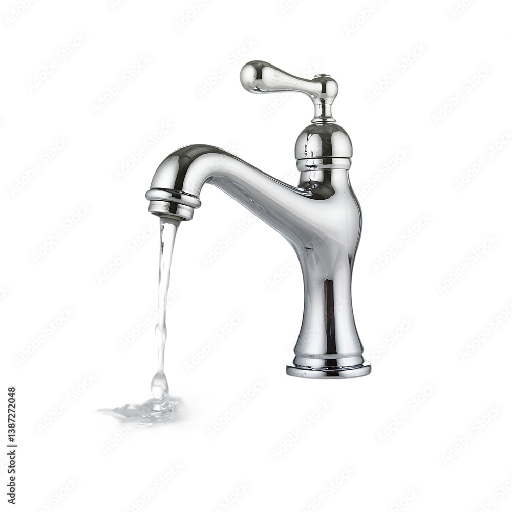 faucet with water isolated faucet with water isolated