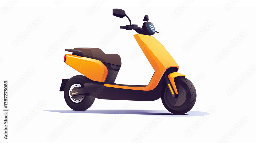 Stylish Electric Scooter in Bright Yellow Color Perfect for Urban Commuting and Eco-Friendly Transportation Stylish Electric Scooter in Bright Yellow Color Perfect for Urban Commuting and Eco-Friendly Transportation