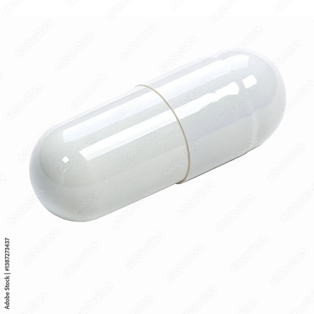 White Capsule with Transparent Background for Pharmaceutical and Health Illustrations White Capsule with Transparent Background for Pharmaceutical and Health Illustrations
