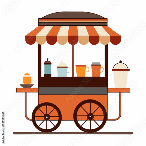 vector illustration of a vintage car