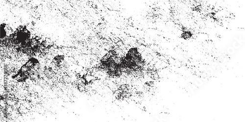 Black micro dust isolated on transparent background. Texture grunge background with tiny black dus White background Isolated high speed shutter, throwing 