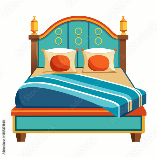 bed in the bedroom
