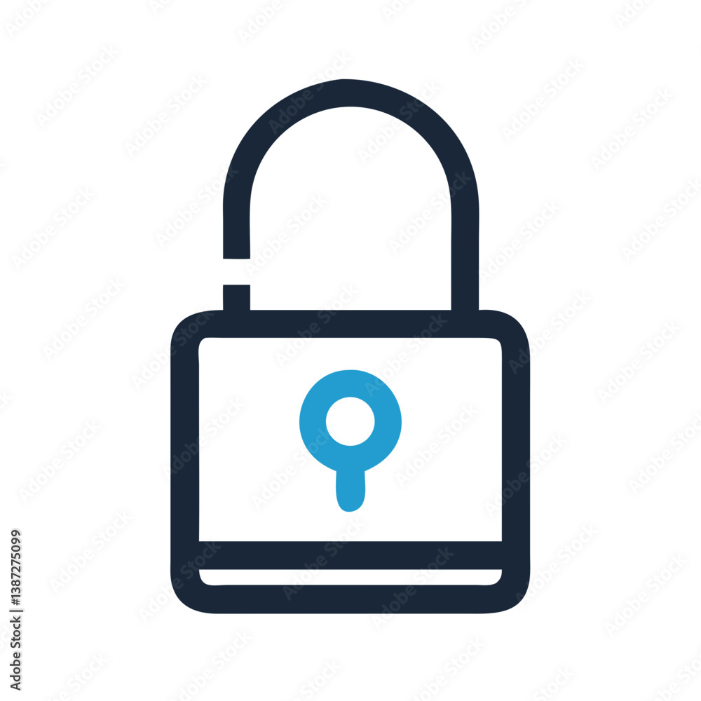 Padlock Icon Representing Security or Lock Icon Design Padlock Icon Representing Security or Lock Icon Design