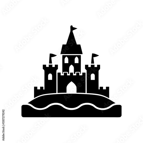 Wallpaper Mural vector illustration of a castle Torontodigital.ca