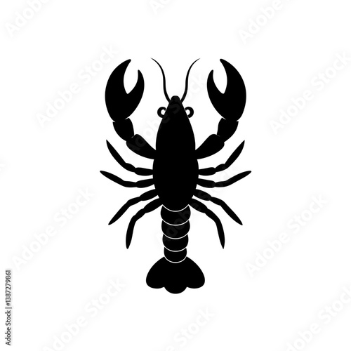 crayfish vector illustration