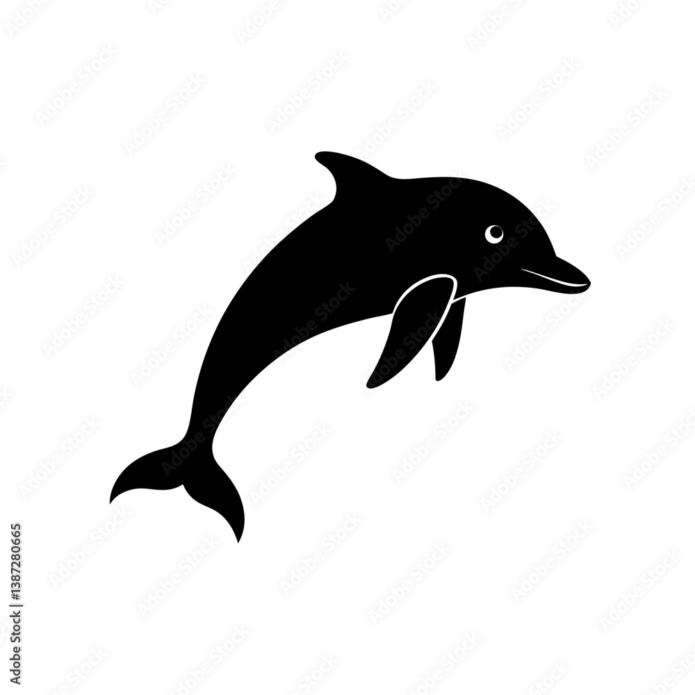 Obraz premium dolphin isolated on white background