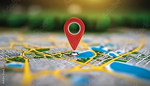 Wallpaper Mural Optimize business location on Google Maps for local search engine visibility. Concept Google Maps Optimization, Local Search Visibility, Business Location Strategy,  Torontodigital.ca