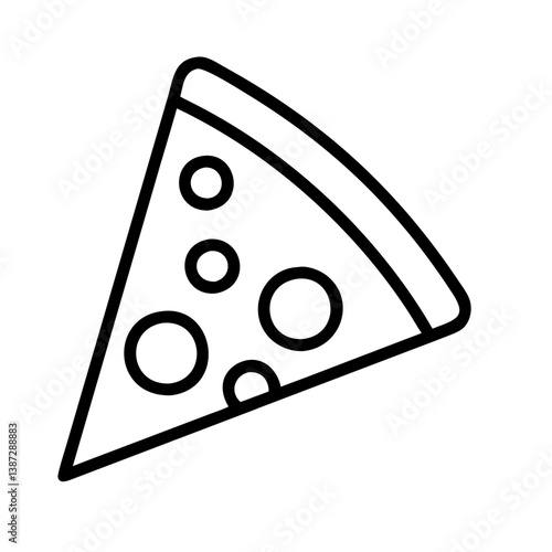 Delicious pizza slice vector illustration for restaurant menu and food delivery service promotion design needs