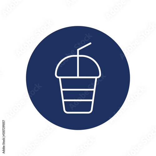 Slush Drink icon vector stock illustration