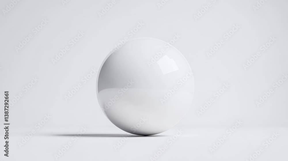 A perfectly smooth, white sphere sits centrally in a minimalist image. The sphere is the sole focus against a plain white background. The image is high-resolution, with even lighting and a clean, sim A perfectly smooth, white sphere sits centrally in a minimalist image. The sphere is the sole focus against a plain white background. The image is high-resolution, with even lighting and a clean, sim