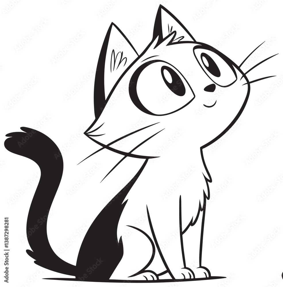 Naklejka premium cat vector design