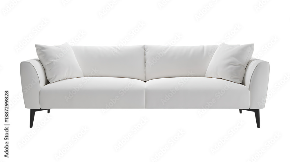Fototapeta premium white sofa isolated