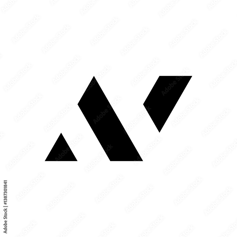 letter N logo letter N logo