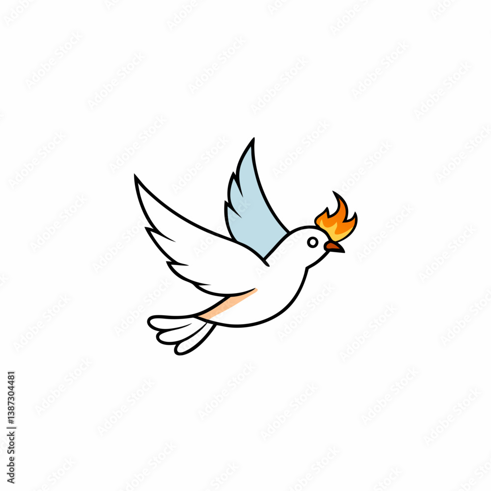Obraz premium vector illustration of a bird