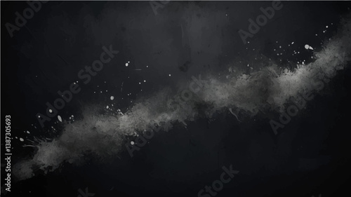 Dust and scratches design. Aged photo editor layer. Black grunge abstract background. Copy space.