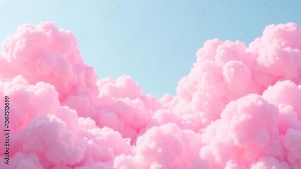 pink clouds on blue background pink clouds on blue background