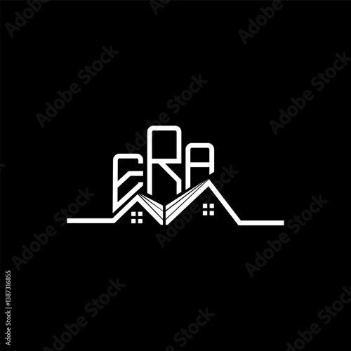 ERA Real State logo design, ERA simple and modern logo. ERA luxurious alphabet design
