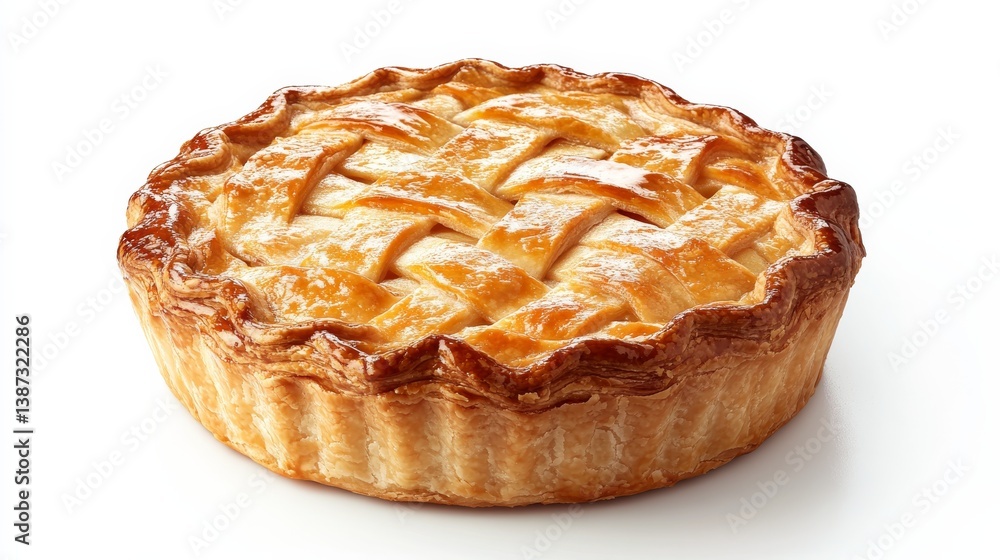 A freshly baked apple pie with a golden, flaky crust. Featuring warmth and sweetness A freshly baked apple pie with a golden, flaky crust. Featuring warmth and sweetness