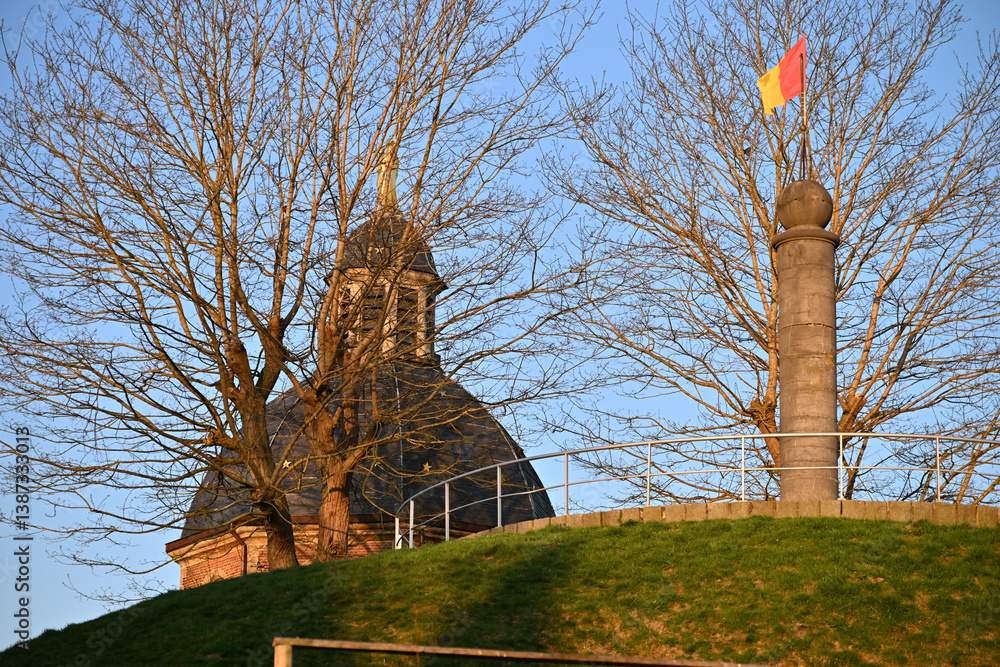 Geraardsbergen wall knows as a Belgian cycling monument in Flanders