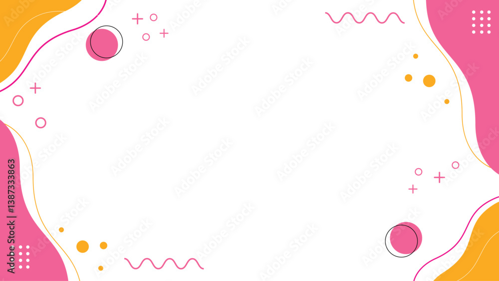 Minimal Modern Abstract Background with Orange and Pink Waves geometric shapes, dots, and lines Minimal Modern Abstract Background with Orange and Pink Waves geometric shapes, dots, and lines