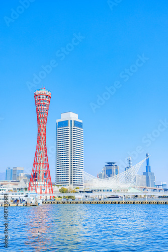 春の神戸港　兵庫県神戸市　Spring in Kobe Port. Hyogo Pref, Kobe City.