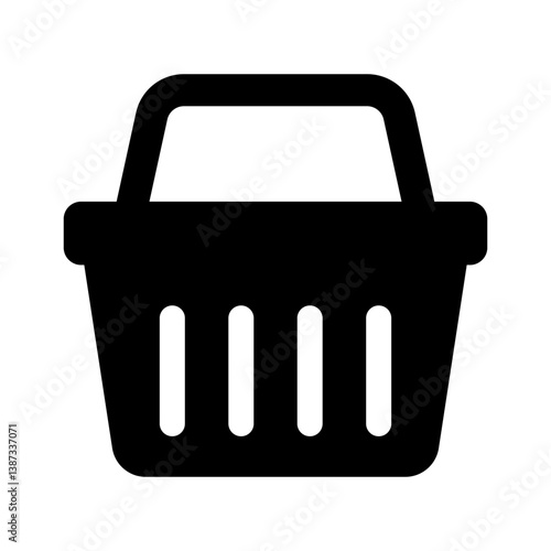 Shopping basket icon.