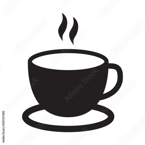 Drink icon. Cup icon. Coffee or tea cup icon. 