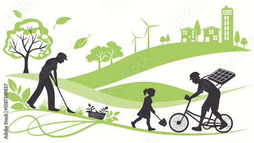 physical activity and sports vector